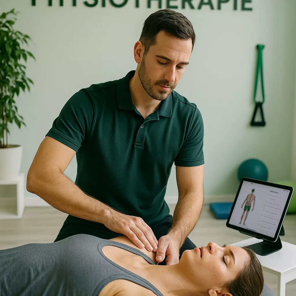 Physiotherapie in Potsdam heißt für uns: Zeit, Aufmerksamkeit und ganz viel Liebe zum Beruf.
In unserer physiotherapeutischen Praxis im Herzen von Potsdam (14467) – zwischen Innenstadt, Jungfernsee, Friedrich-Ebert- und Hegelallee, nahe Konrad-Zuse-Ring und Campus – stehen Ihr Körper, Ihre Beweglichkeit und Ihre Leistungsfähigkeit im Vordergrund. Wir begrüßen Sie herzlich in unserer modernen Physiotherapiepraxis, in der wir Patienten und Patientinnen mit Einfühlungsvermögen, Expertise und großer Erfahrung begleiten.

Unser Therapieangebot reicht von klassischer Physiotherapie, manueller Therapie, Lymphdrainage, Sportphysiotherapie, Faszien- und Triggerpunkttherapie, Spiraldynamik, CMD- und craniomandibulärer Behandlung bei Dysfunktion, über Bobath, propriozeptive neuromuskuläre Fazilitation (PNF), Trainingstherapie und Rehabilitation / Reha, bis hin zu osteopathischen Therapien, Osteopathie, Chiropraktik, Ultraschall und Elektrotherapie. Ergänzend bieten wir Massagen, klassische Massagen, Wellness-Angebote und präventive Kurse, um Beschwerden zu lindern, Ihre Gesundheit zu fördern und Probleme langfristig zu lösen.

Am Beginn jeder Behandlung steht eine sorgfältige Befunderhebung, eine genaue Diagnose und ein individueller Behandlungsplan. Gemeinsam definieren wir Ihre Ziele – ob Schmerzreduktion, mehr Beweglichkeit, bessere Leistungsfähigkeit, gezielte Prävention oder ein einfach rundum gutes und fites Körpergefühl. Wir arbeiten eng mit Ihrem Arzt, anderen Ärztinnen und Ärzten und der Krankenkasse zusammen, damit Ihre Therapieform medizinisch sinnvoll, gesetzlich abgesichert und optimal gefördert ist.

Unser Team aus erfahrenen Physiotherapeuten, Physiotherapeutinnen und Experten – unter anderem Anne, Sophia und Lisa – arbeitet mit viel Herzen, einem freundlichen Service und hoher fachlicher Kompetenz. Moderne Behandlungsräume mit heller Ausstattung, aktuellen Technologien und ausgewählten Geräten schaffen ein angenehmes Erlebnis. Wir lieben unsere Arbeit und möchten, dass Sie das erleben: eine ganzheitliche, individuelle Behandlung auf höchstem Niveau, bei der Sie sich verstanden, gesehen und gut behandelt fühlen.

Zu unserer Praxis gehört auch ein medizinisch begleitetes Training: In kleinen Kursen, individueller Trainingstherapie oder ergänzender Fitness-Betreuung helfen wir Ihnen, das in der Therapie Erreichte im Alltag zu sichern. In bestimmten Zeiten bieten wir saisonale Angebote – etwa in der Sommer-Saison – und spezielle Kurse zur Prävention. So begleiten wir Sie über Wochen, Monate und Jahre hinweg und schaffen nachhaltige Lösungen für Ihre Gesundheit.

Die Öffnungszeiten (ffnungszeiten) gestalten wir bewusst unkompliziert: Am Montag, Donnerstag und Freitag sowie an weiteren Tagen der Woche sind wir für Sie da – genaue Uhrzeiten, eventuelle Schließzeiten (geschlossen) und besondere Aktuelles finden Sie jederzeit auf unserer Webseite im Bereich Home, FAQ, Blog oder Aktuelles. Selbstverständlich können Sie auch Hausbesuche und mobile Behandlungen anfragen, wenn Ihr Zustand oder Ihr Ort es erfordern.

Für Ihre Anmeldung und Termine stehen wir Ihnen jederzeit zur Verfügung – telefonisch, per Telefon oder Tel (z. B. unter 0800 / 1800 / 800 oder direkt mobil unter 0170 …), per Mail, WhatsApp, Nachricht oder über unsere Online-Kontaktformulare. Wenn Sie einen Kurs oder eine Massage verschenken möchten, können Sie Gutscheine für Wellness-Behandlungen oder Therapien erstellen lassen – ein liebevoller Weg, Zeit, Erholung und Energie zu verschenken.

Weil uns neben der medizinischen Qualität auch Datenschutz und ein optimales digitales Erlebnis wichtig sind, erklären wir transparent, wie wir mit Ihren Daten umgehen. Auf unseren Websites und der Webseite verwenden wir nur so viele Funktionen, Dienste und Technologien, wie für die rechtmäßigen Zwecke unserer Praxis erforderlich sind: Termin-Anmeldung, Kontakt, hilfreiche Statistiken und – nur mit Ihrer Zustimmung – ausgewählte Marketing-Funktionen. Sie können Präferenzen, Einstellungen und Optionen natürlich akzeptieren oder ablehnen; Ihre Zustimmung können Sie jederzeit zurückziehst bzw. widerrufen. So bleiben Sie Herr oder Frau Ihrer gespeicherten Informationen.
potsdam  physiotherapie  praxis  therapie  kontakt  manuelle  patienten  mail  aktiv  therapeuten 
erfahren  freuen  uhr  physiotherapeutin physiotherapie  potsdam  praxis  therapie  kontakt  rehabilitation  freuen  erfahren  uhr  massage 